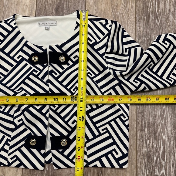 🛍️ Sandra Darren open crop jacket Size 10 - Picture 6 of 8